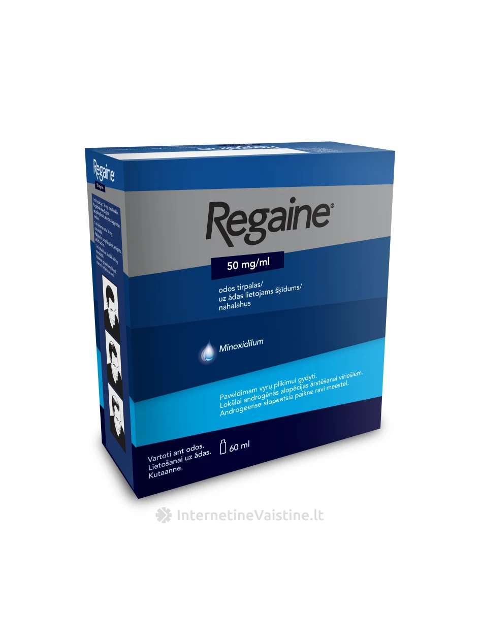 REGAINE 50MG/ML ODOS TIRP. 60ML, Vnt | internetinevaistine.lt