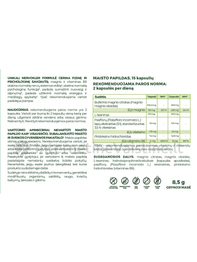 CLARIWELL NERVOKLER kaps. N15 | internetinevaistine.lt