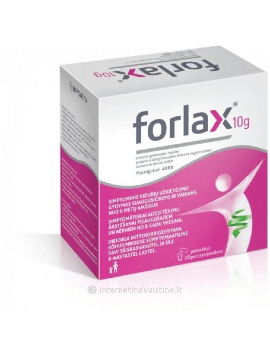 FORLAX 10g milt. ger. tirp. N20, 20 vnt. | internetinevaistine.lt