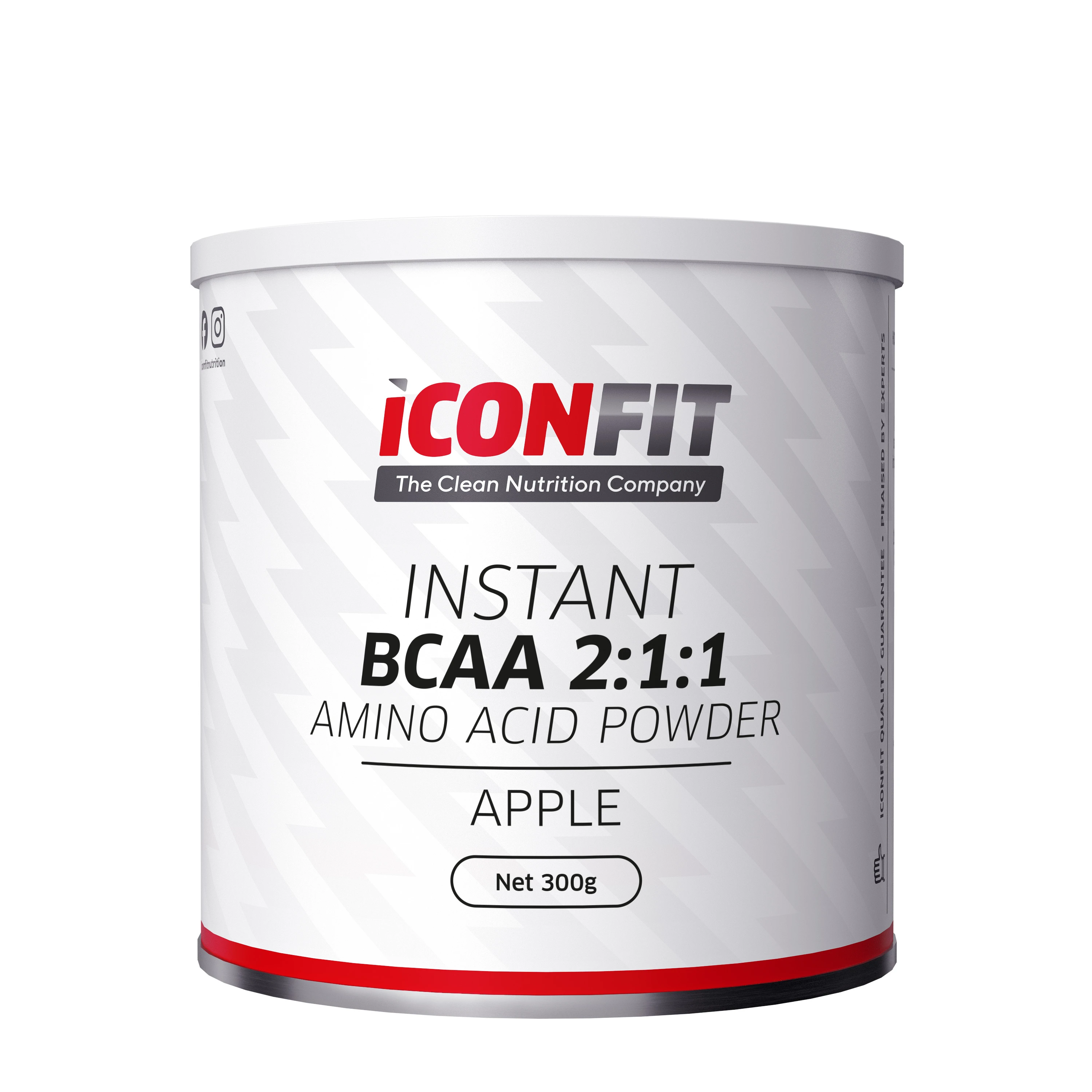 ICONFIT BCAA 2:1:1 Amino rūgštys obuolių sk. milt., 300 g