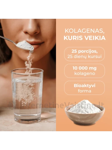 RAW POWDERS Fish hydrolyzed collagen milt., 250 g, Vnt | internetinevaistine.lt