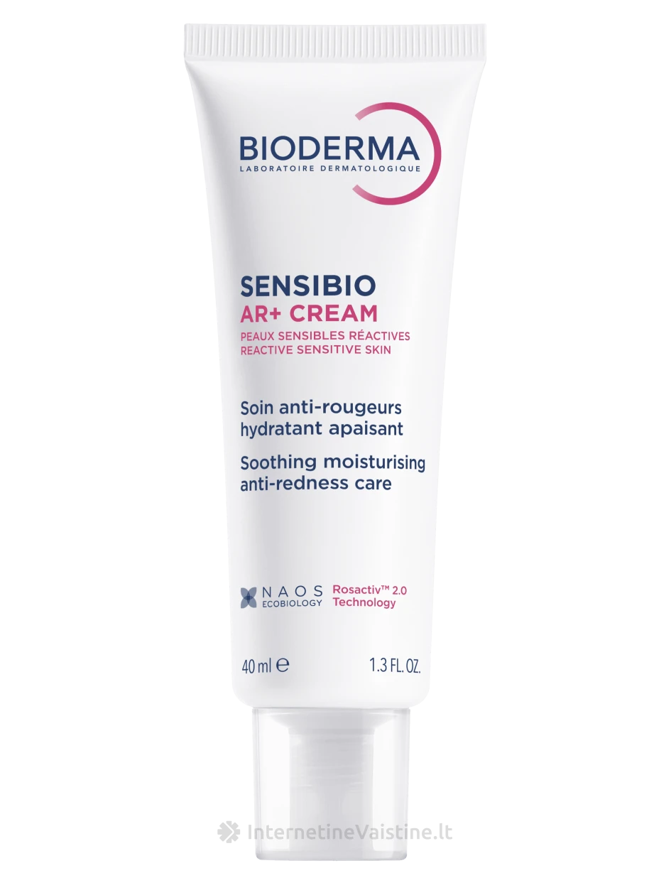 BIODERMA kremas raustančiai, jautriai odai SENSIBIO AR+ CREAM, 40ml | internetinevaistine.lt