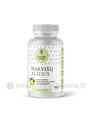 NAKVIŠŲ ALIEJUS MOTERIMS 1000MG CAPS. N100, 100 vnt. | internetinevaistine.lt