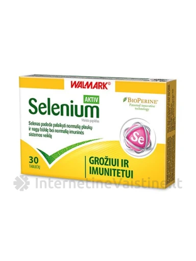 SELENIUM AKTIV KAP. N30, 30 vnt. | internetinevaistine.lt
