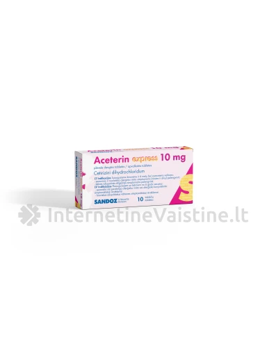 ACETERIN Express 10mg tab. N10 | internetinevaistine.lt