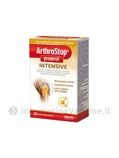 PROENZI ARTHROSTOP INTENSIVE TAB. N30, 30 vnt. | internetinevaistine.lt