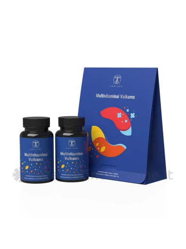 SAPIENS Multivitaminai vaikams kramt. tab. N60, 60 vnt. | internetinevaistine.lt