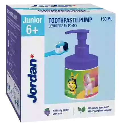 JORDAN Kids Pump (6-12) dantų pasta, 150 ml