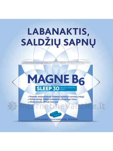 MAGNE B6 Sleep kaps. N30 | internetinevaistine.lt