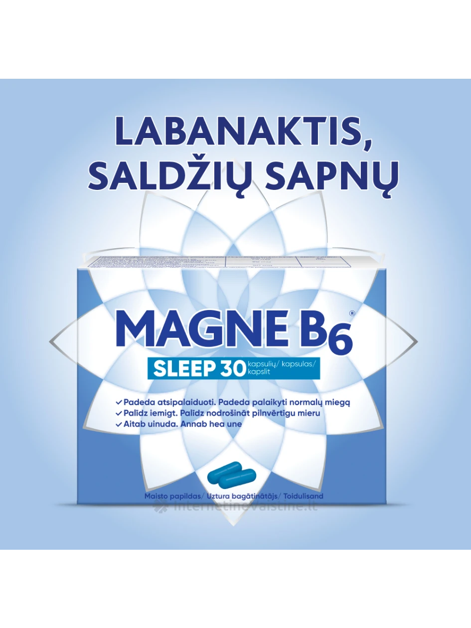 MAGNE B6 Sleep kaps. N30 | internetinevaistine.lt