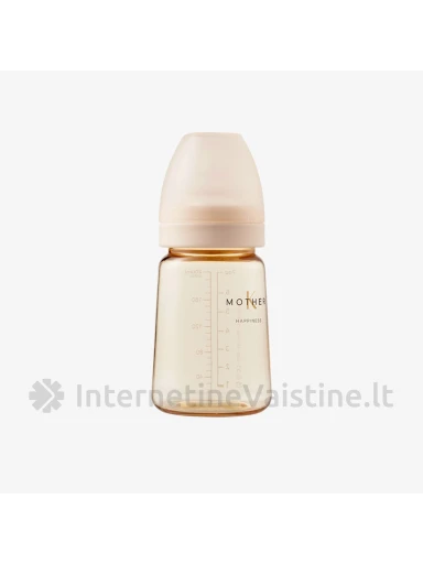 MOTHER-K buteliukas PPSU Basic 180ml be žinduko (kreminis), Vnt | internetinevaistine.lt