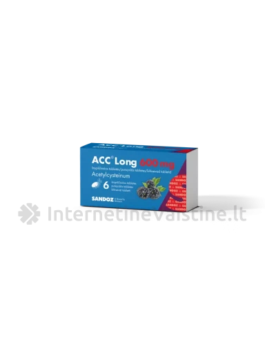 ACC LONG 600 mg šnypščiosios tabletės N6 | internetinevaistine.lt