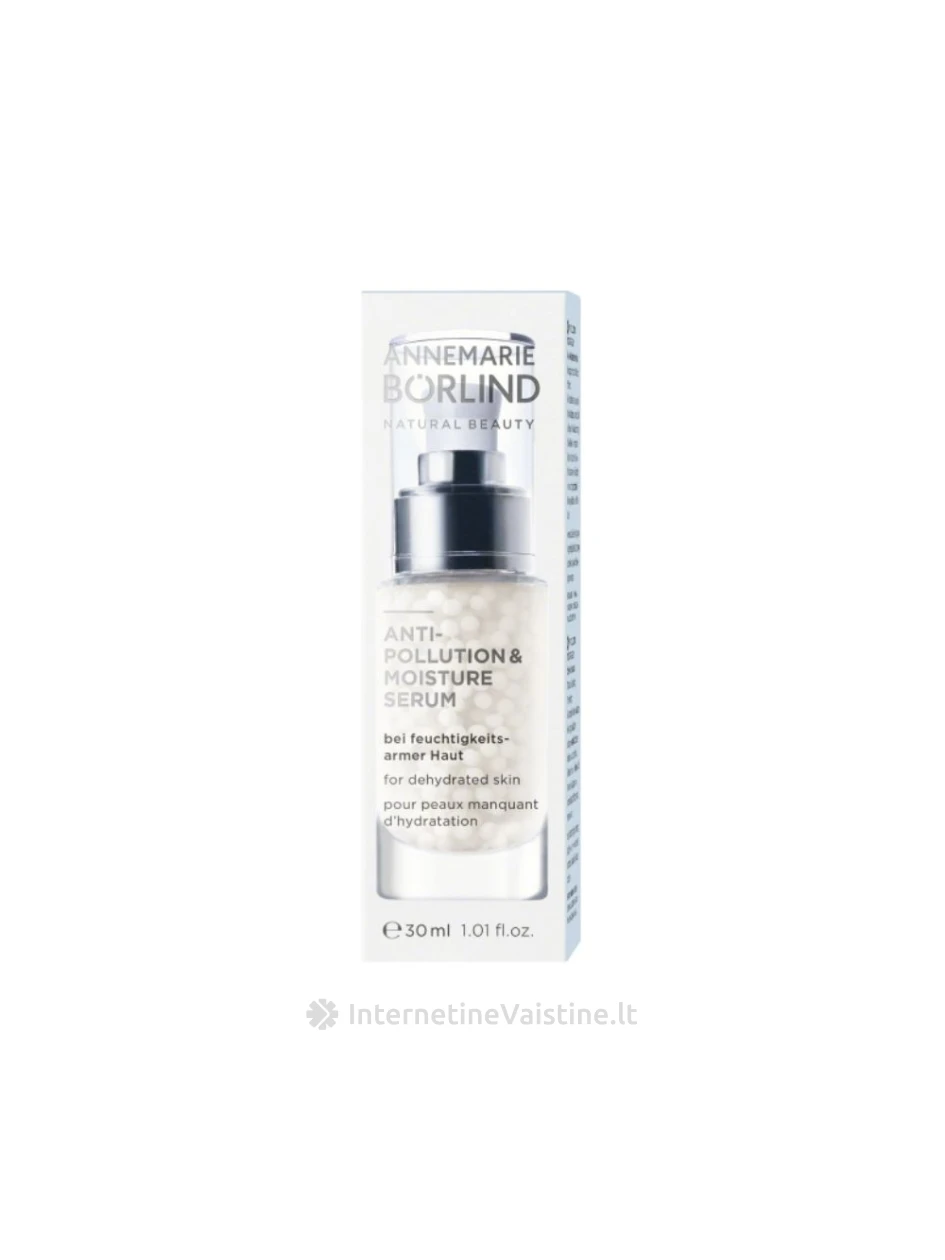 ANNEMARIE BORLIND Anti-Pollution & Moisture serumas dehidr. odai, 30 ml, Vnt | internetinevaistine.lt
