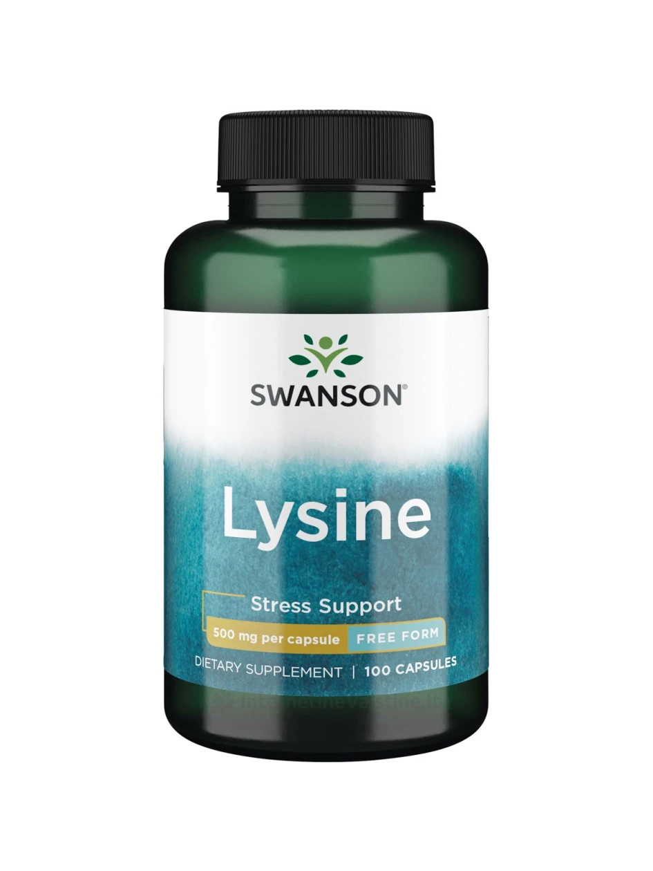 SWANSON, L-Lizinas 500MG, 100 kapsulių, N1 | internetinevaistine.lt