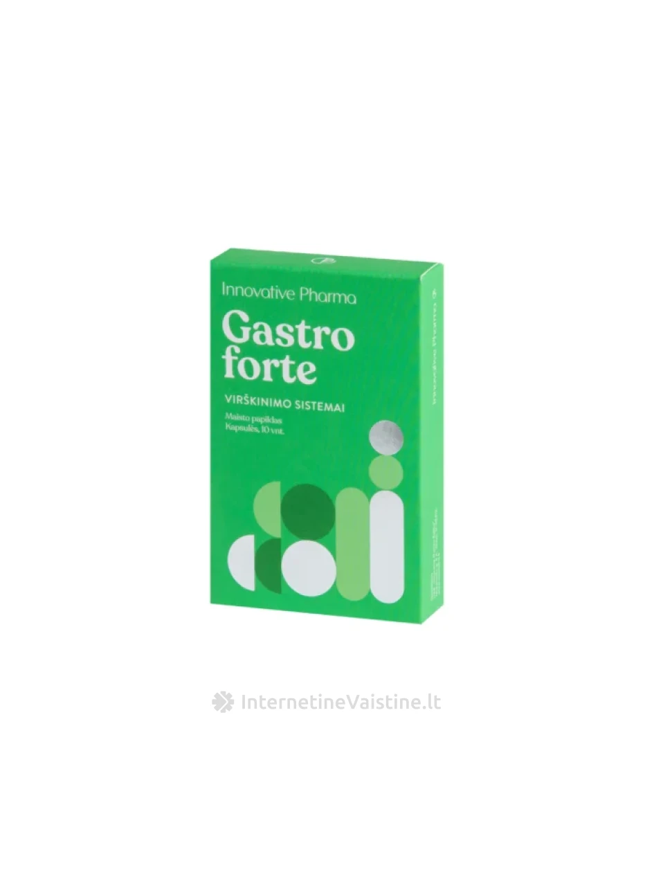 GASTRO FORTE KAPS. N10, 10 vnt. | internetinevaistine.lt