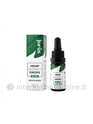 JORUS CBD Isolate Based 15% kanapių ekstraktas, natūralus, 10 ml | internetinevaistine.lt