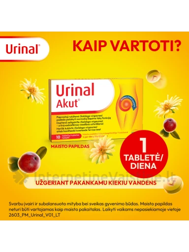 WALMARK URINAL Idelyn Akut tab. N10 | internetinevaistine.lt