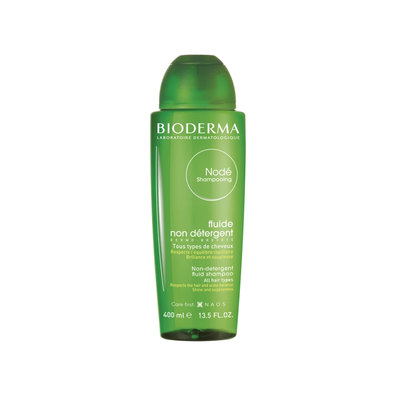 BIODERMA NODE SHAMPOOING FLUID, švelnus šampūnas, kasdienis, be detergentų, 400 ml, N1