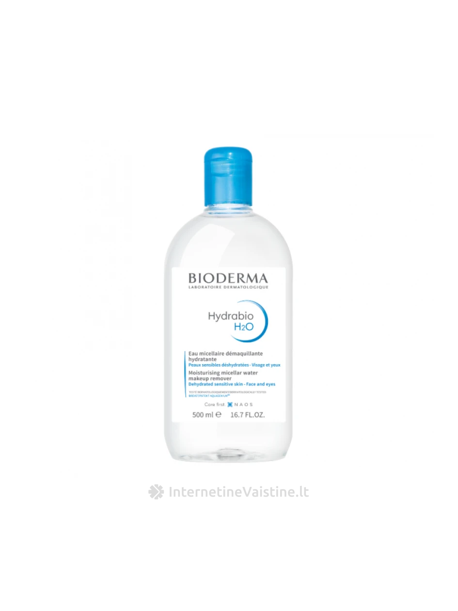 HYDRABIO H2O micel. vanduo drėkin. v/t odai, 500 ml, N1 | internetinevaistine.lt
