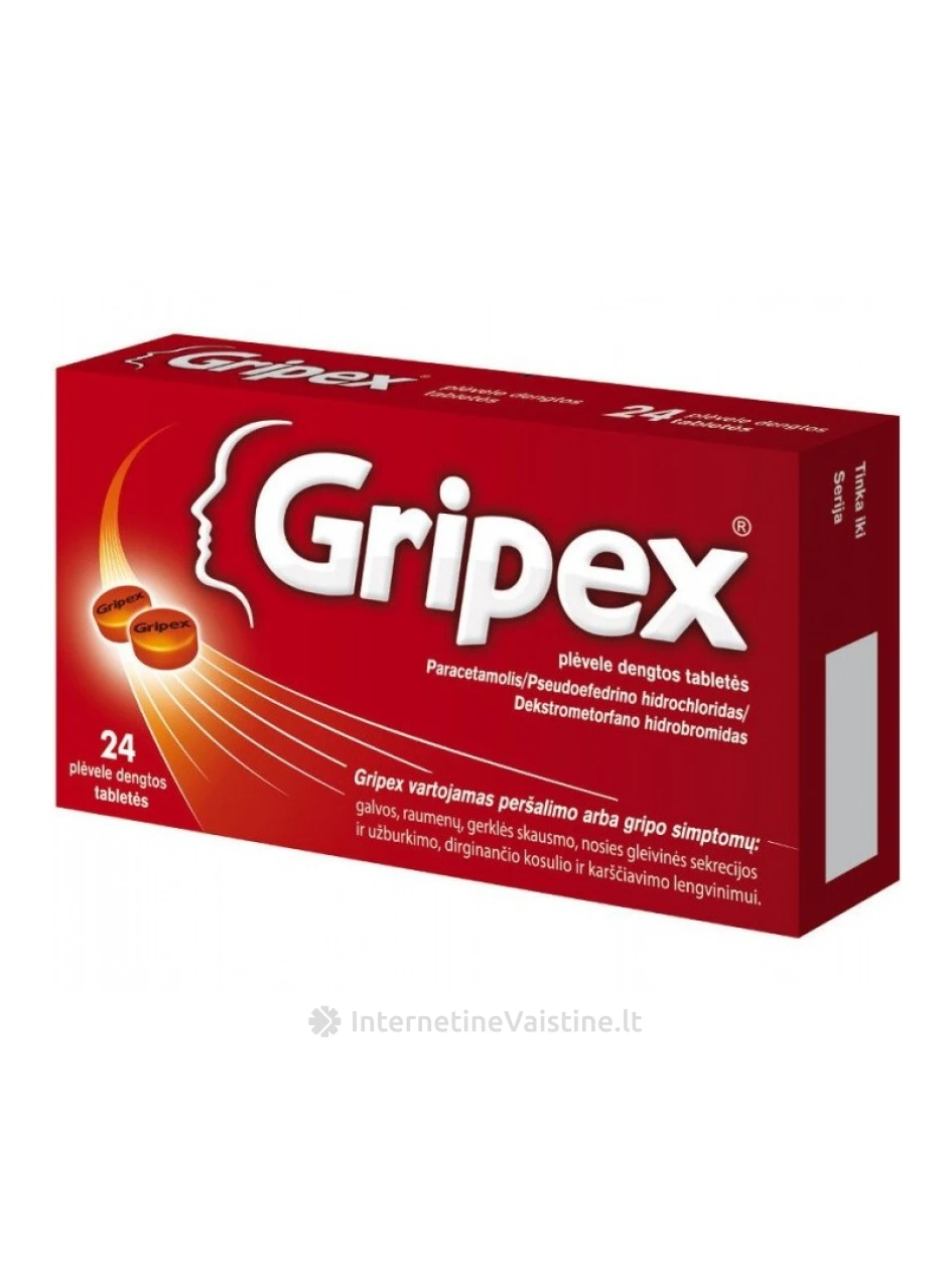 GRIPEX TAB. N24 | internetinevaistine.lt