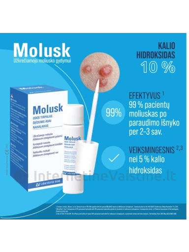 MOLUSK 10% odos tirpalas, 3 g | internetinevaistine.lt