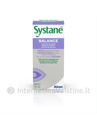 SYSTANE drėkinantys akių lašai BALANCE, 10 ml | internetinevaistine.lt
