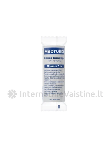 MEDRULL 10cm x 7m marlinis nesterilus tvarstis | internetinevaistine.lt