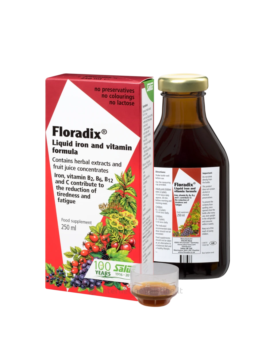 Floradix Skystosios geležies formulė, 500ml | internetinevaistine.lt
