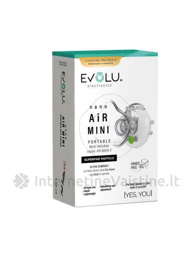 Inhaliatorius Nebulaizeris EVOLU Nano Air Mini N1 | internetinevaistine.lt