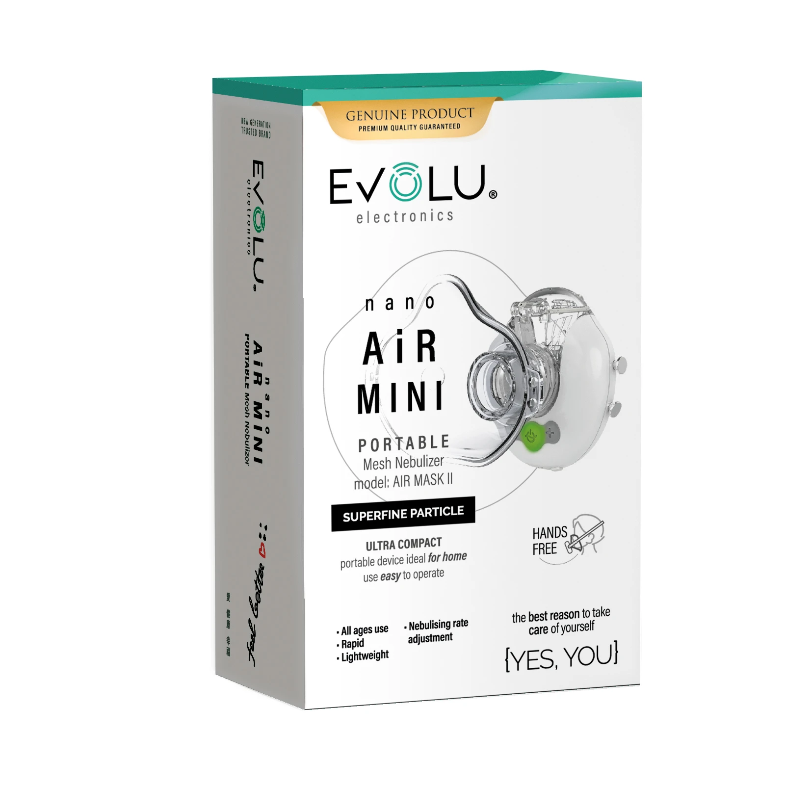 EVOLU Nano Air Mini inhaliatorius Nebulaizeris, N1