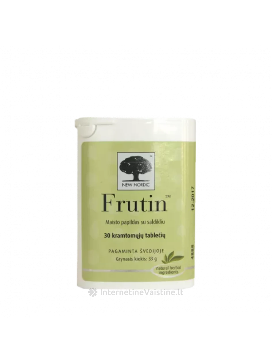 NEW NORDIC FRUTIN kramtomųjų Tab. N30 | internetinevaistine.lt