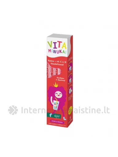 Acorus Balance VITAMINUKAI Kalcis + vitaminas D, aviečių sk. 5.2g N7 | internetinevaistine.lt