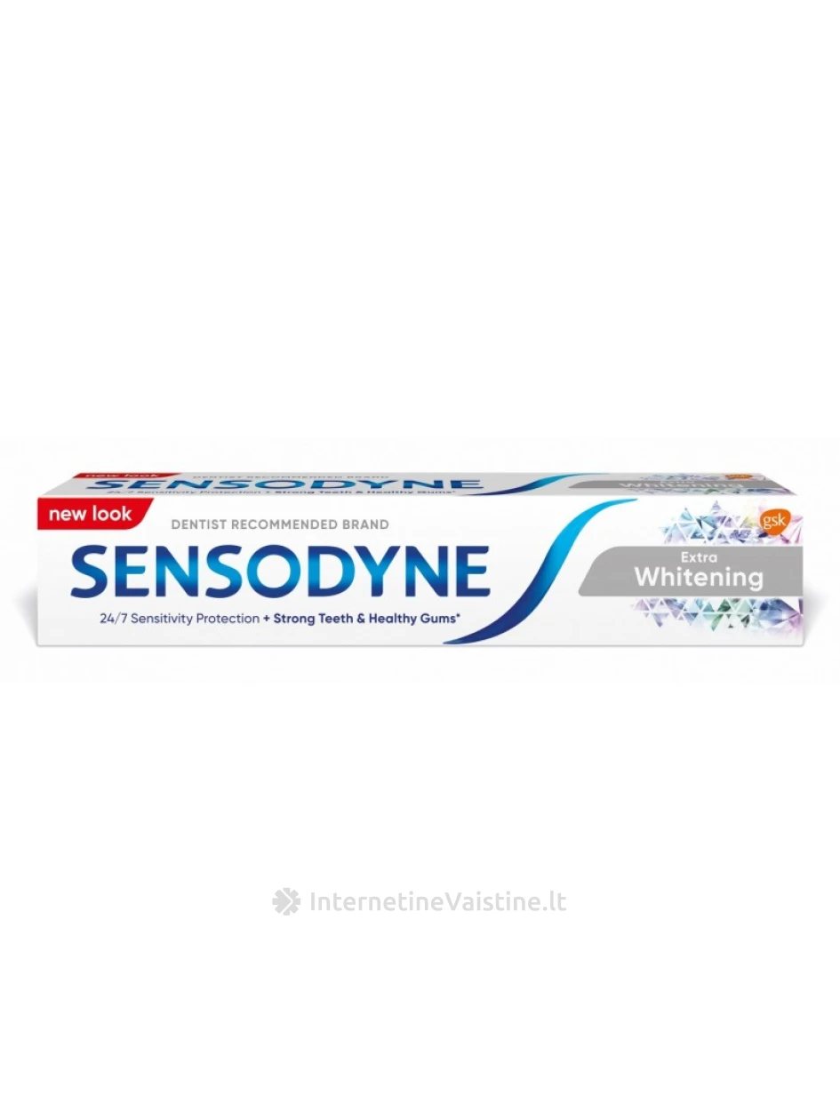 Dantų pasta SENSODYNE Extra Whitening, 75 ml | internetinevaistine.lt