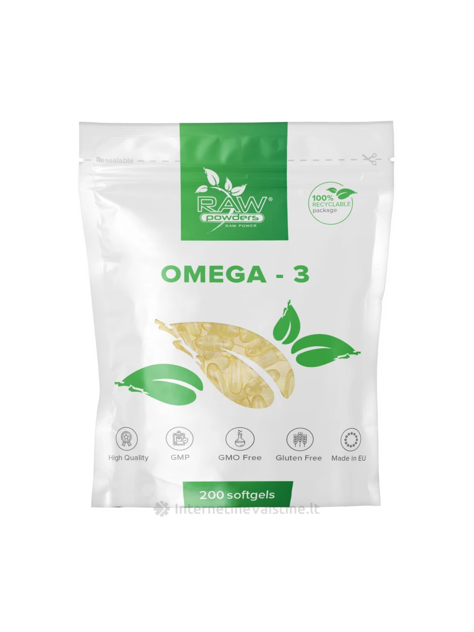Omega-3 (200 kapsulių), N1 | internetinevaistine.lt