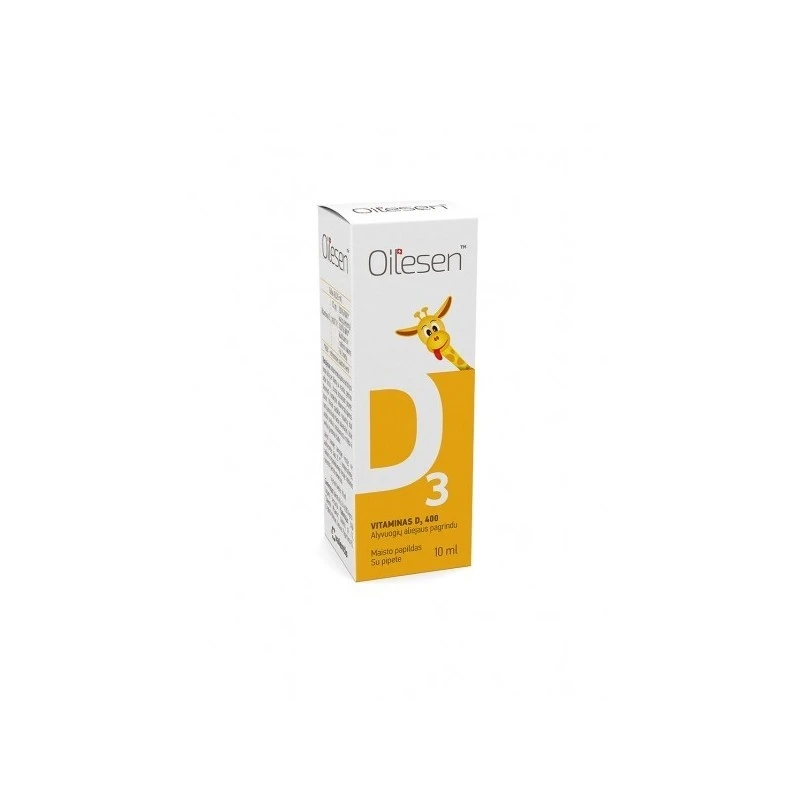 OILESEN Vitaminas D3 400 lašai, 10 ml