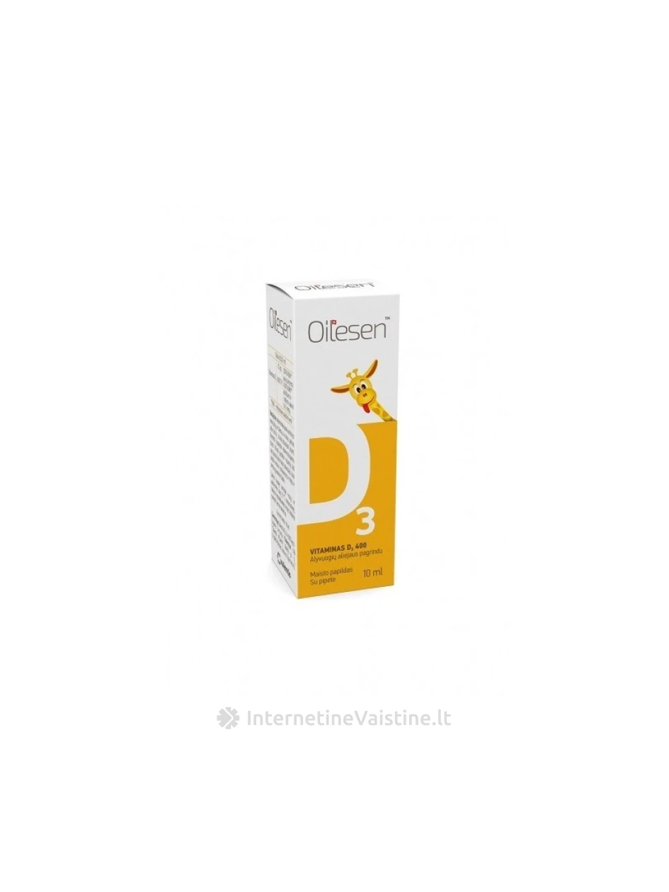 OILESEN Vitaminas D3 400 lašai, 10 ml | internetinevaistine.lt