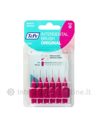 DANTŲ ŠEP. TEPE TARPDANČIAMS 0.4MM N6 (ROŽ.) | internetinevaistine.lt