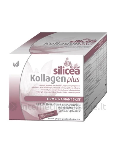 SILICEA Original Kollagen plus 15ml N60, 60 vnt. | internetinevaistine.lt