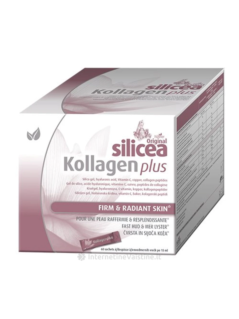 SILICEA Original Kollagen plus 15ml N60, 60 vnt. | internetinevaistine.lt