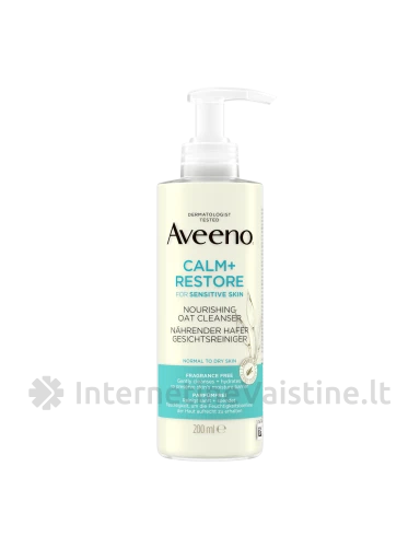 AVEENO Calm & Restore maitinantis prausiklis su avižomis, 200ml, Vnt | internetinevaistine.lt