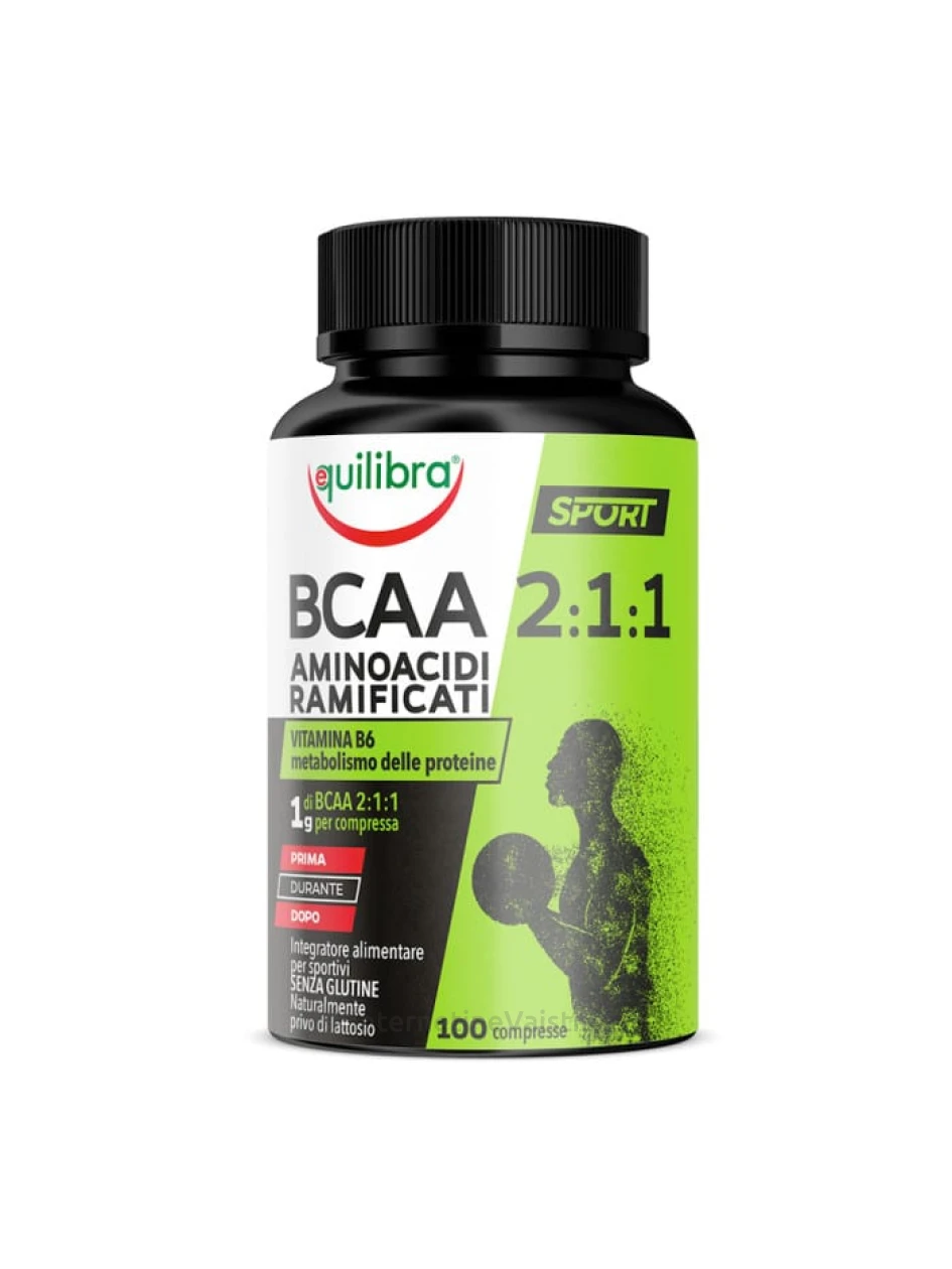 EQUILIBRA aminorūgštys BCAA (BRANCHED-CHAIN AMINO ACIDS) tab. N100 | internetinevaistine.lt