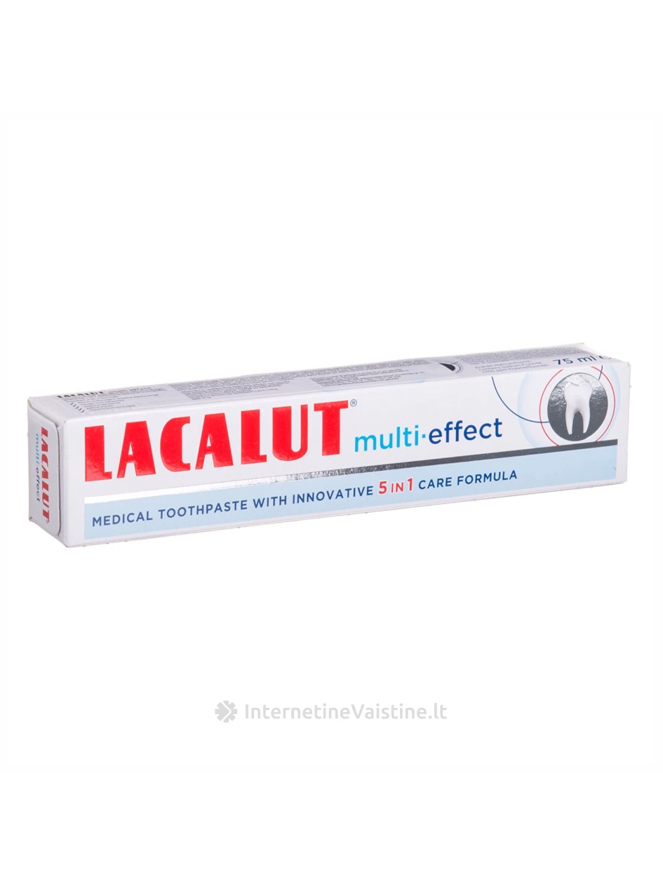 LACALUT MULTI-EFFECT, dantų pasta, skirta visai šeimai, 75ml, 75 ml | internetinevaistine.lt
