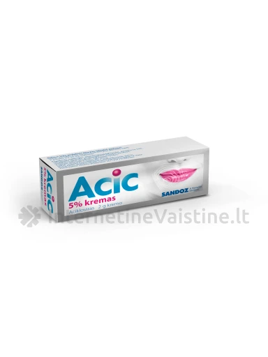 ACIC KREMAS 5% 2G | internetinevaistine.lt