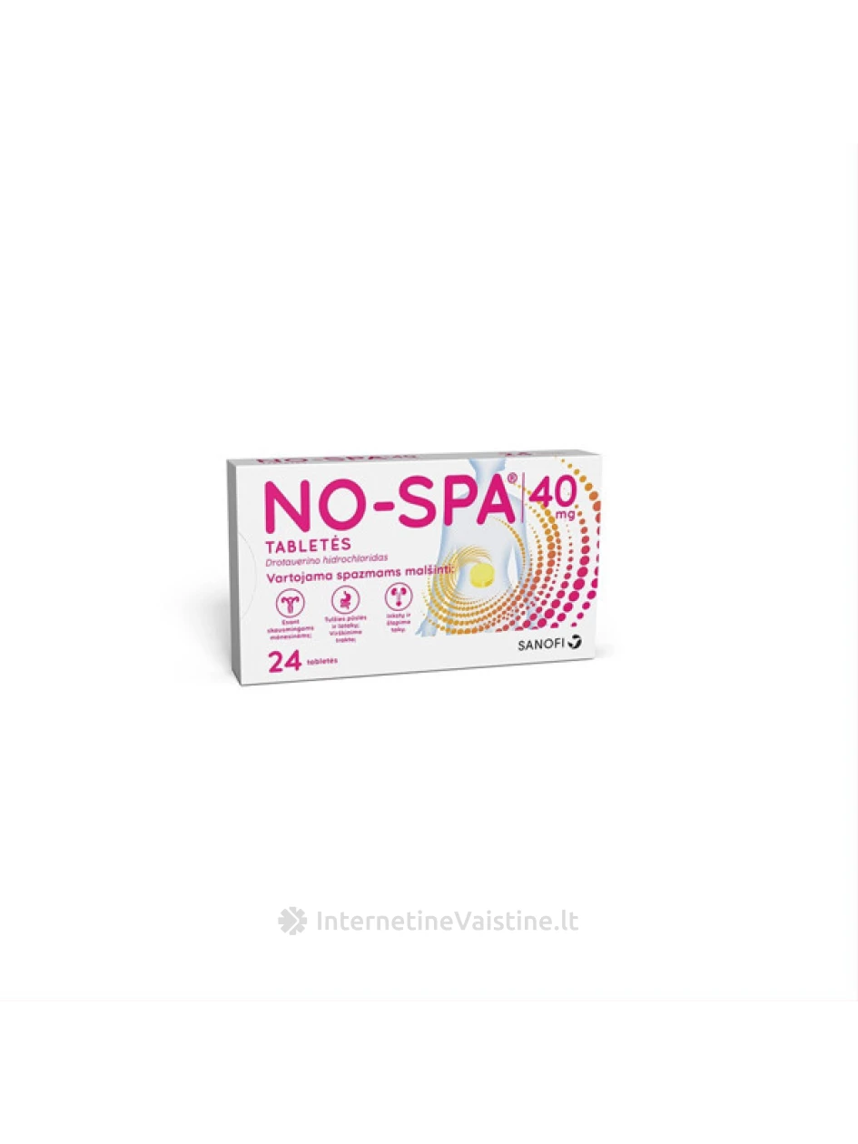 NO-SPA 40MG TAB. N24 | internetinevaistine.lt