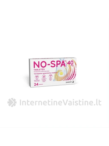 NO-SPA 40MG TAB. N24 | internetinevaistine.lt