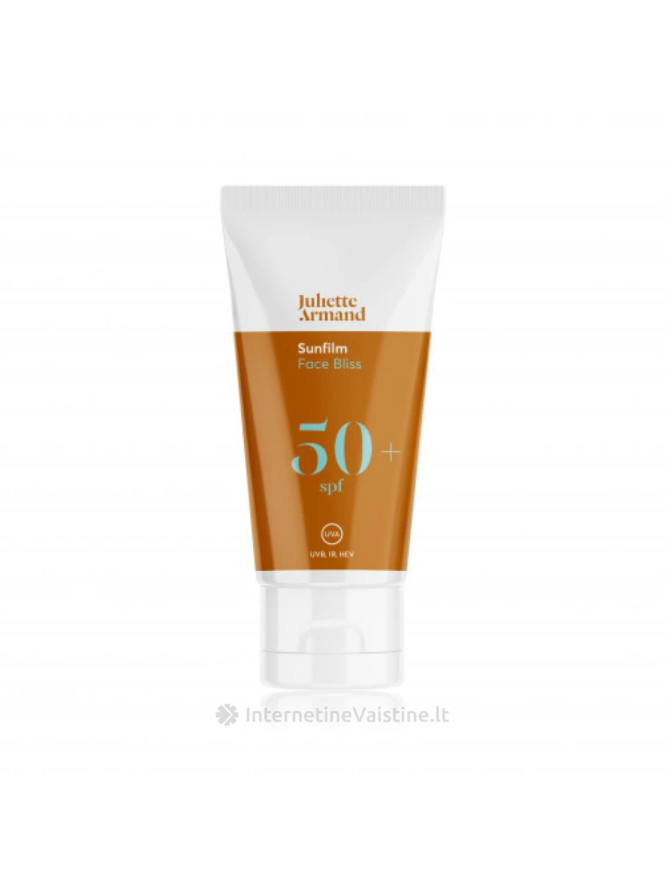 JULIETTE ARMAND SunFilm Face Bliss veido kremas SPF50, 55 ml, Vnt | internetinevaistine.lt