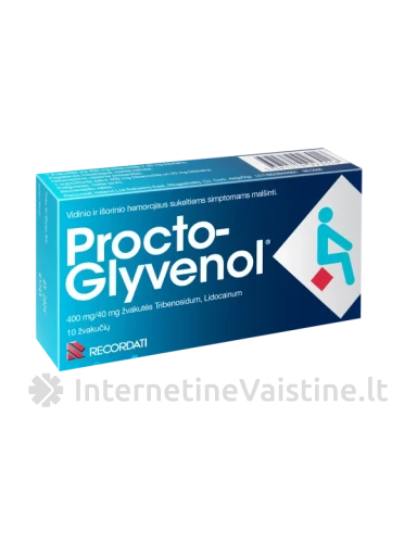 PROCTO-GLYVENOL 400/40 mg žvakutės N10 | internetinevaistine.lt