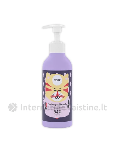 YOPE natūr. dušo želė vaik. Spanguolės/Levanda, 400 ml, Vnt | internetinevaistine.lt