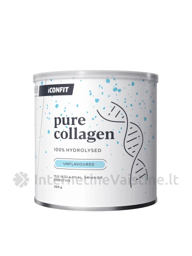 ICONFIT Hydrolysed Collagen (99% Protein) milt., 300 g, Vnt | internetinevaistine.lt