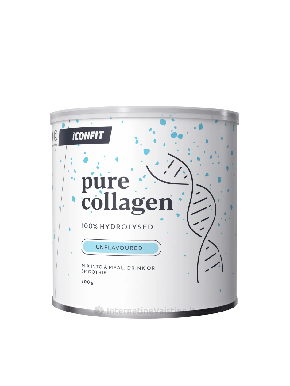 ICONFIT Hydrolysed Collagen (99% Protein) milt., 300 g, Vnt | internetinevaistine.lt